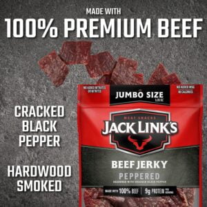 Jack Links Beef Jerky Peppered Sharing Size Bag Review